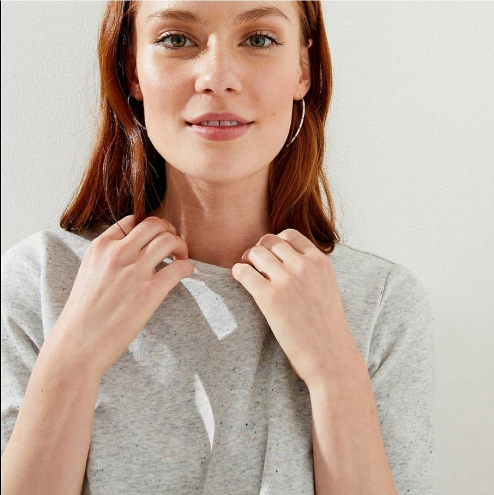 NWT LOFT Petite Twist Hem Sweatshirt - Picture 3 of 8